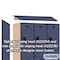 Salsbury Industries Wardrobe Locker, 45" W, 21" D, 76" H, (3) Wide, (6) Openings, Blue 22361BLU - alternate 6